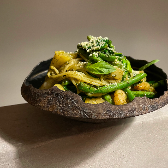 ジェノベーゼパスタの写真